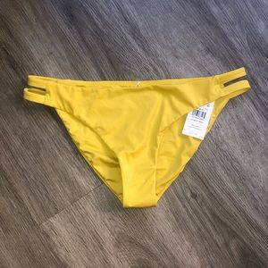 💛 RVCA Large Yellow Bikini Bottom NWT